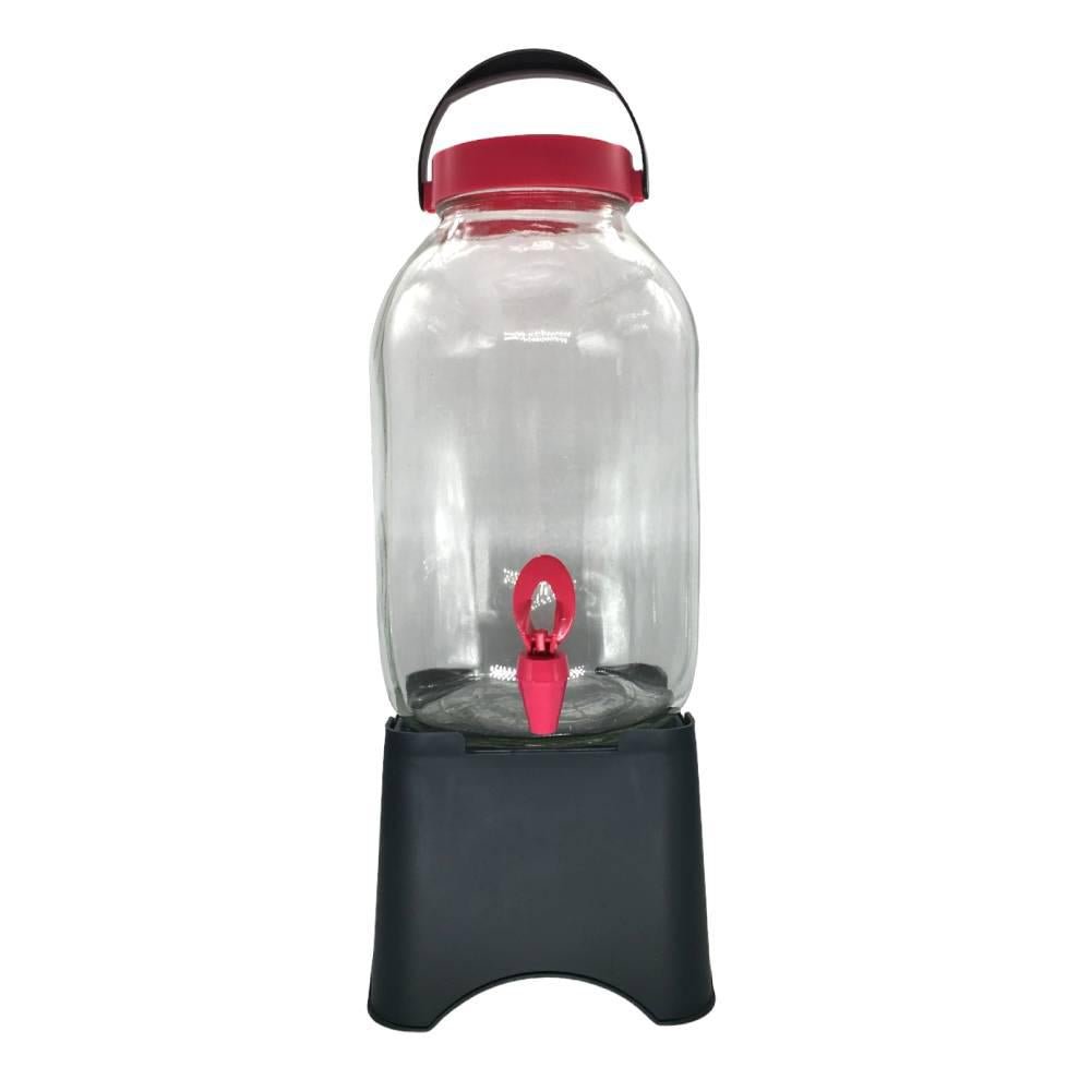 Dispensador De Bebida Herevin De Vidrio 5Lt