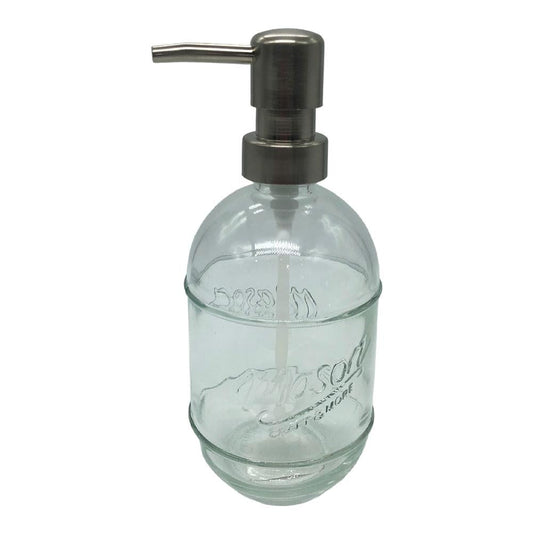Dispensador Jabon Mason Craft Vidrio 16Oz Clear