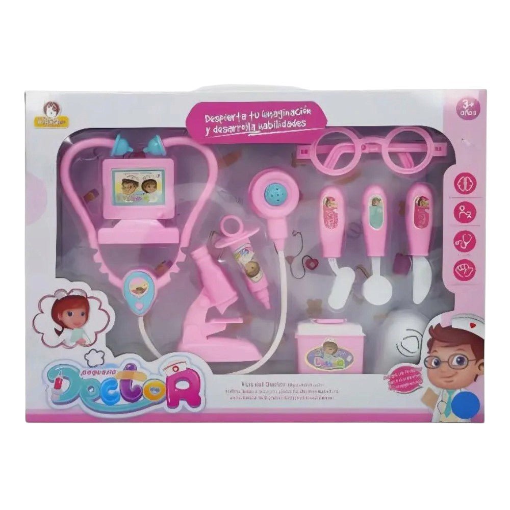 Set de Doctor 10 Piezas Rosado - HA LE GOU - 10903353
