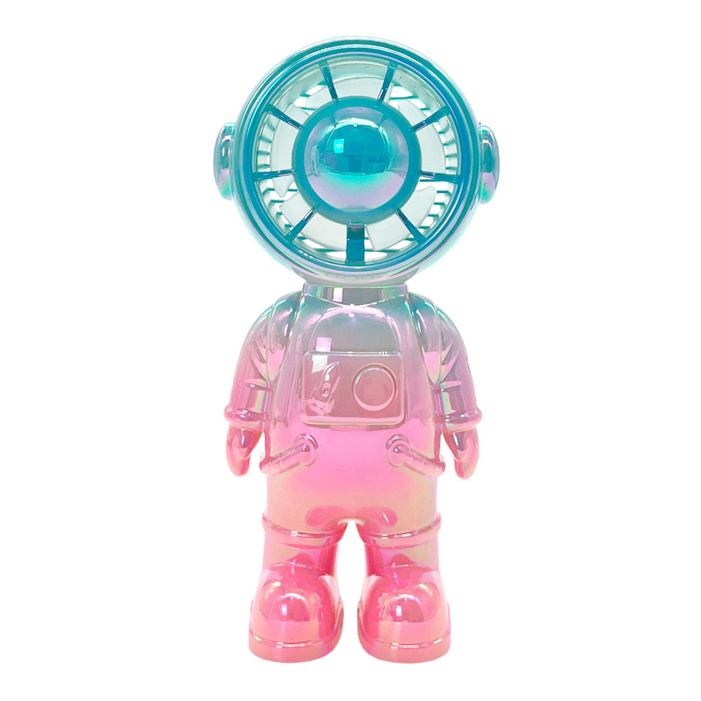 Abanico de mesa recargable con diseño de astronauta Home Elegance.