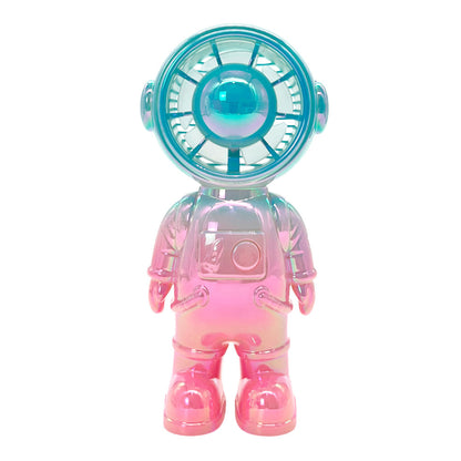 Abanico de mesa recargable con diseño de astronauta Home Elegance.