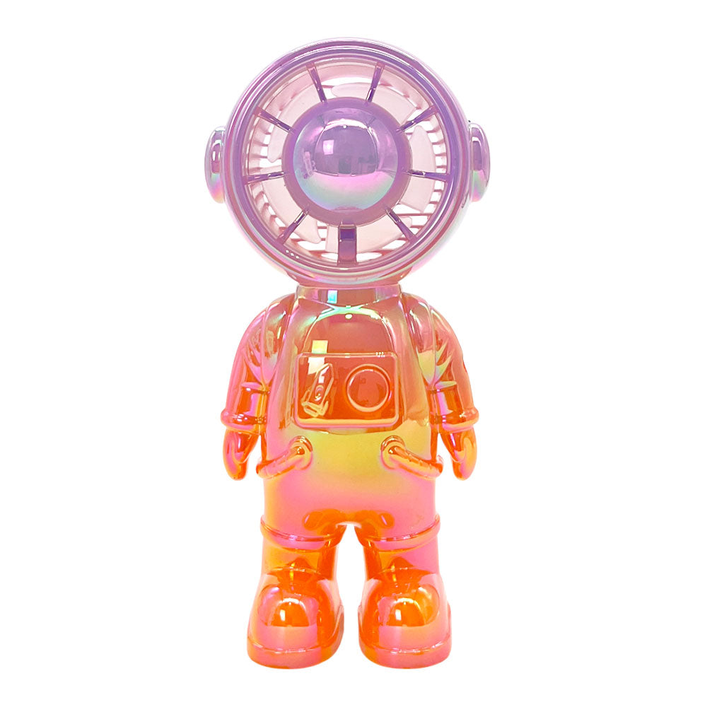 Abanico de mesa recargable con diseño de astronauta Home Elegance.