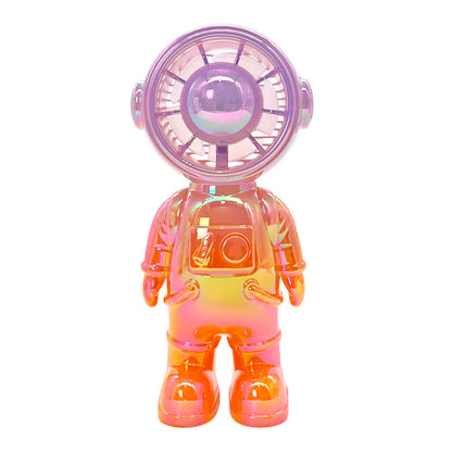 Abanico de mesa recargable con diseño de astronauta Home Elegance.