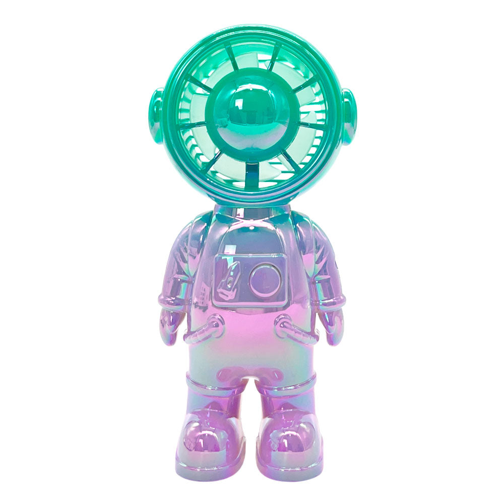 Abanico de mesa recargable con diseño de astronauta Home Elegance.