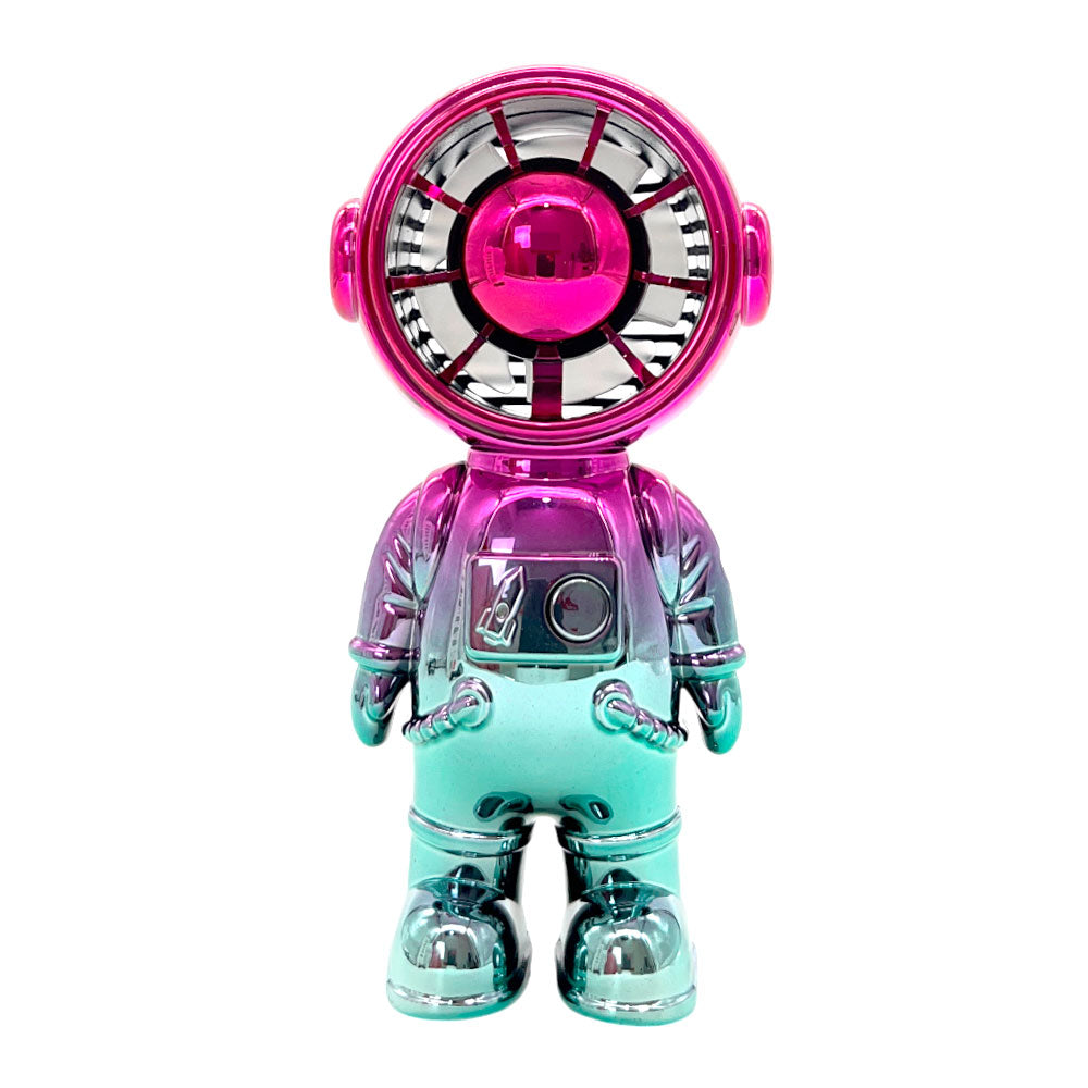 Abanico de mesa recargable con diseño de astronauta Home Elegance.
