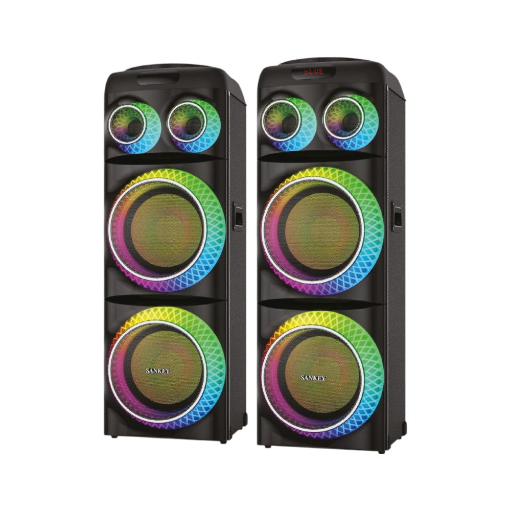 Bocinas recargables Sankey PA-12ACM288 de 12 pulgadas con 200 W RMS.
