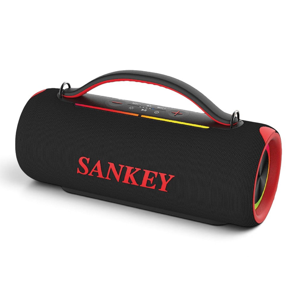 Bocina Sankey portátil PA-5DCL70 de 70 W con iluminación LED.
