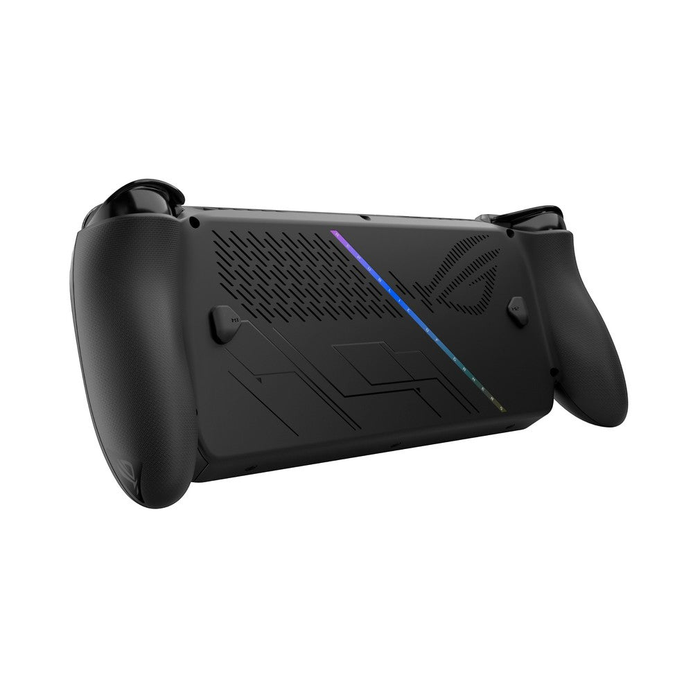 Consola portátil ASUS ROG Ally negra con pantalla táctil Full HD de 7 pulgadas.