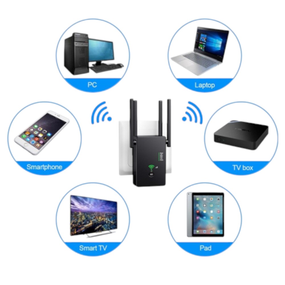 Andowl Q-W012 Repetidor / Extensor WiFi 3 en 1 / 1200Mbps