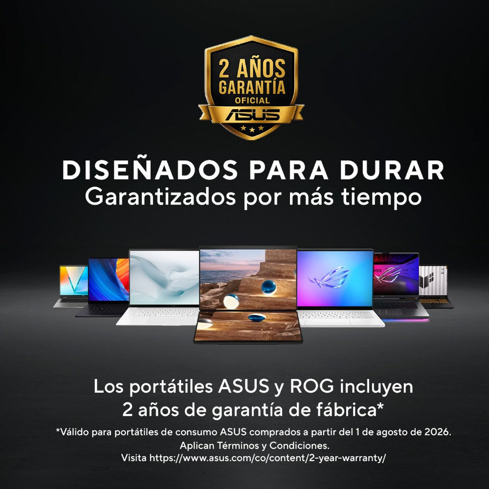 Laptop ASUS Zenbook 14 OLED con pantalla táctil de 14 pulgadas.