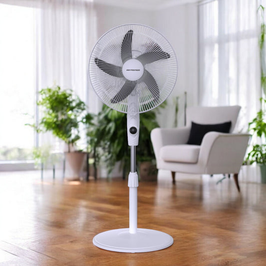 Abanico de Pedestal Premier de 16" / Recargable / Negro