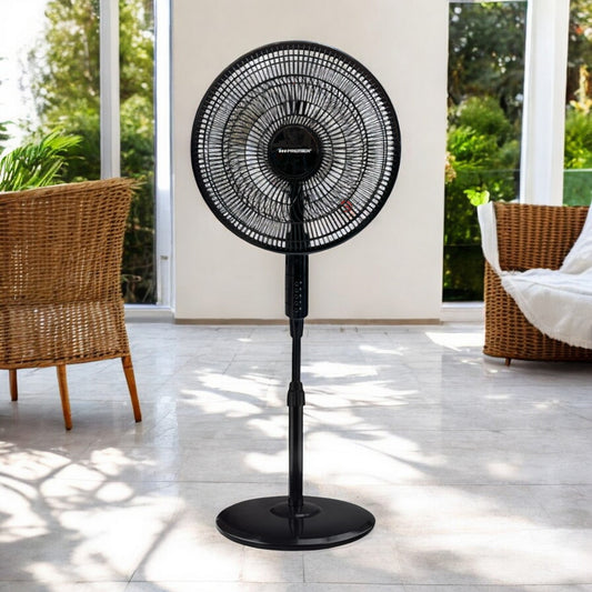 Abanico de Pedestal Premier de 16Plg / Anti-mosquitos / Negro