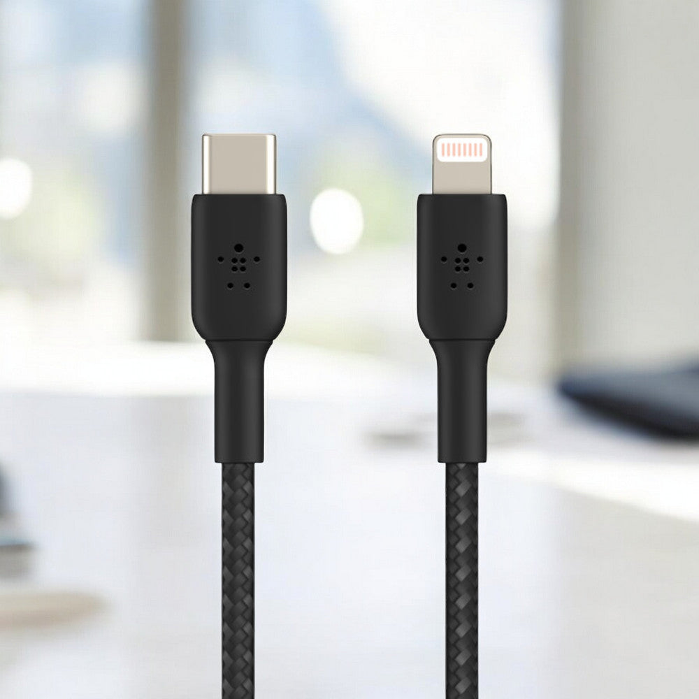 Cable Trenzado Usb-C Belkin Lightning BoostCharge / 1M / Negro