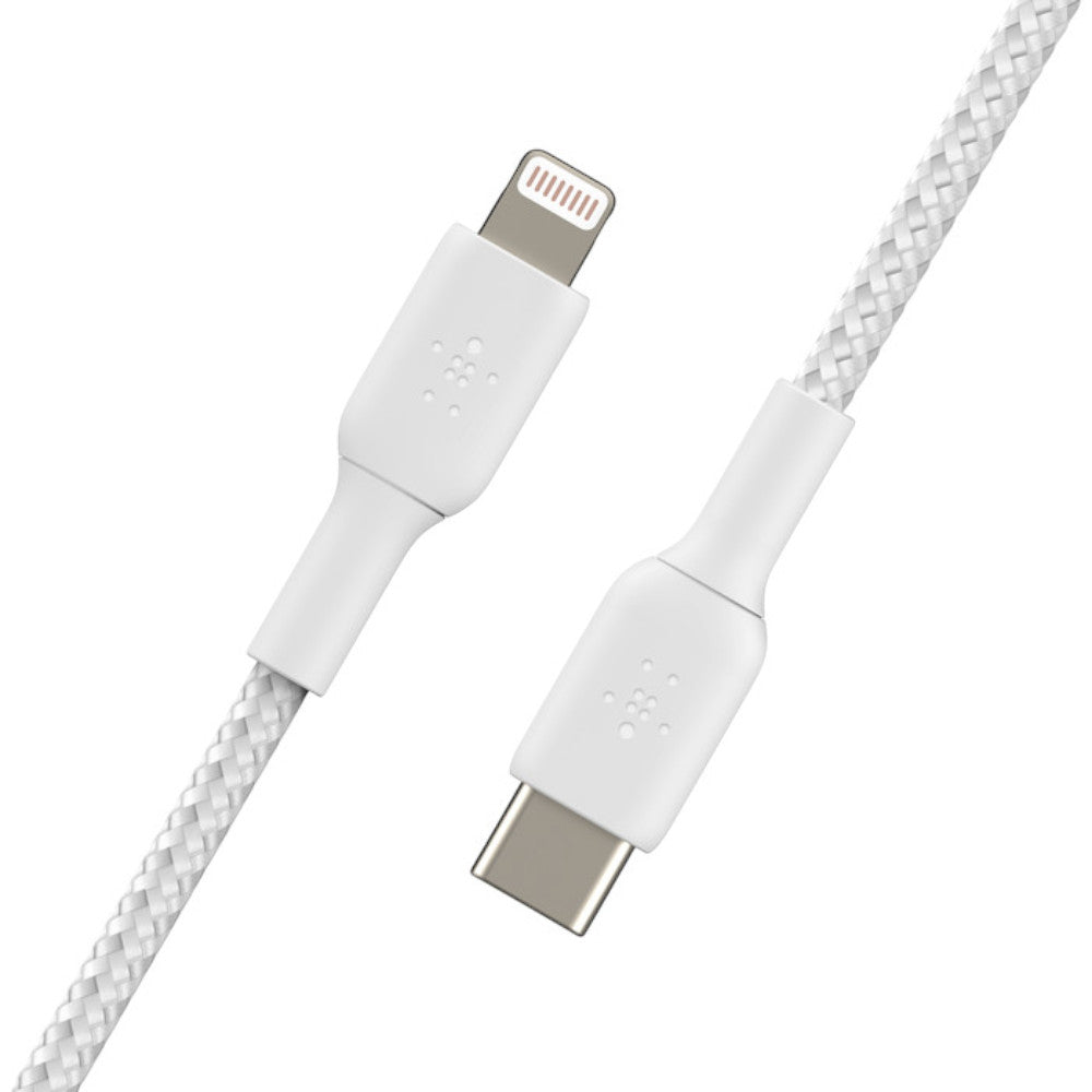 Cable Trenzado Usb-C Belkin Lightning BoostCharge / 1M / Blanco