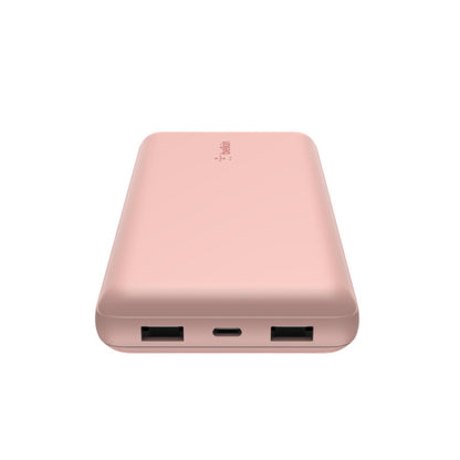 Batería Portátil Belkin Power Bank 20K / Usb-Ax2 / 15W / Rosa