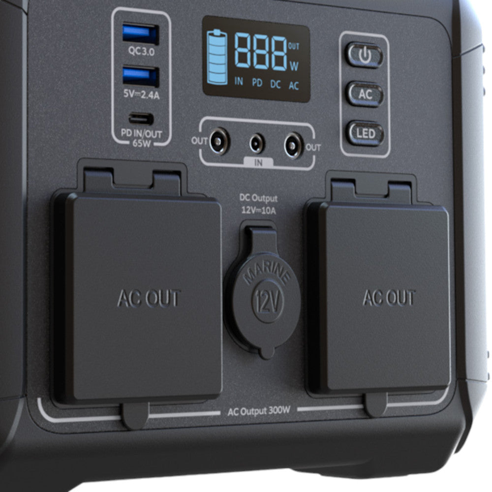 Generador Eléctrico Forza de Baterías LMFP / Portátil / 300W