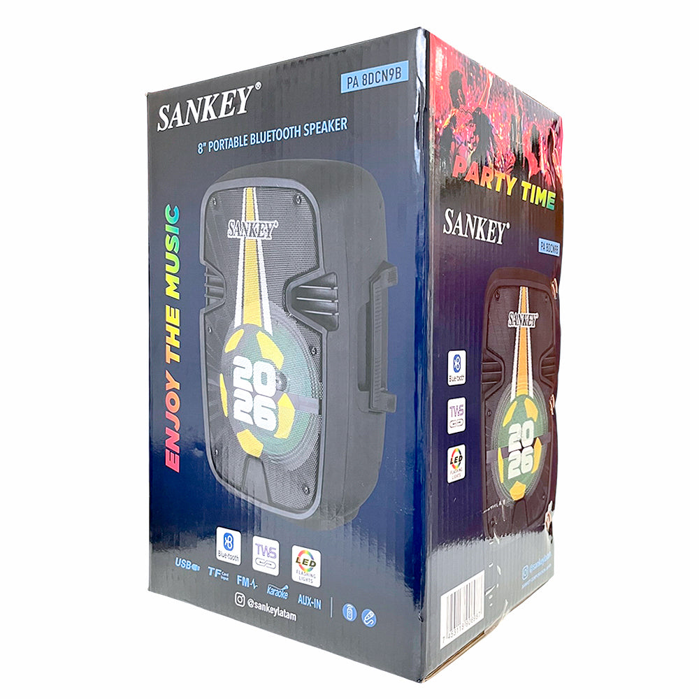 Bocina Portátil Sankey de 8" / Bluetooth / 10W