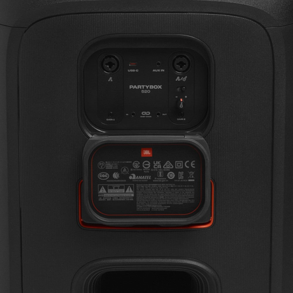 JBL PartyBox 520 / 400W / Sonido Extremo + Luces / Negro
