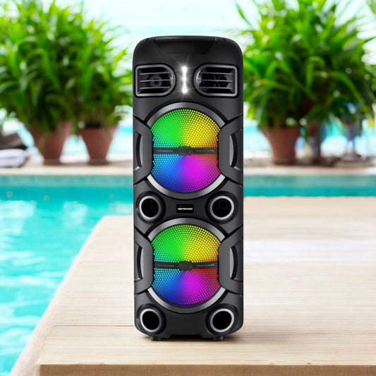 Bocina Recargable Premier 8Plg X2 / Fm/Usb / 32000w