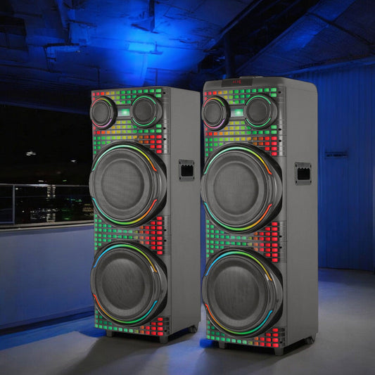 Bocinas Gemelas Sankey 12"x4 / Bluetooth / Karaoke