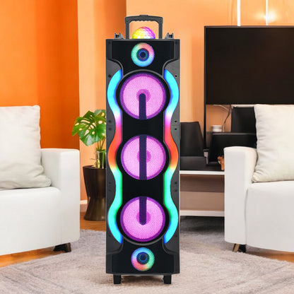 Bocina Premier 10"x3 / FM / BT / USB / Mic