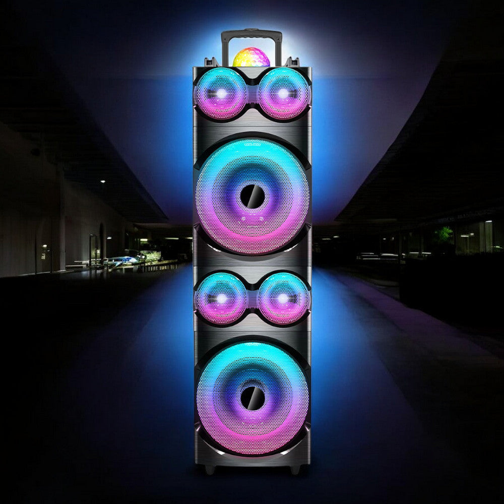 Bocina Premier 10"x2 / FM / BT / USB / Mic