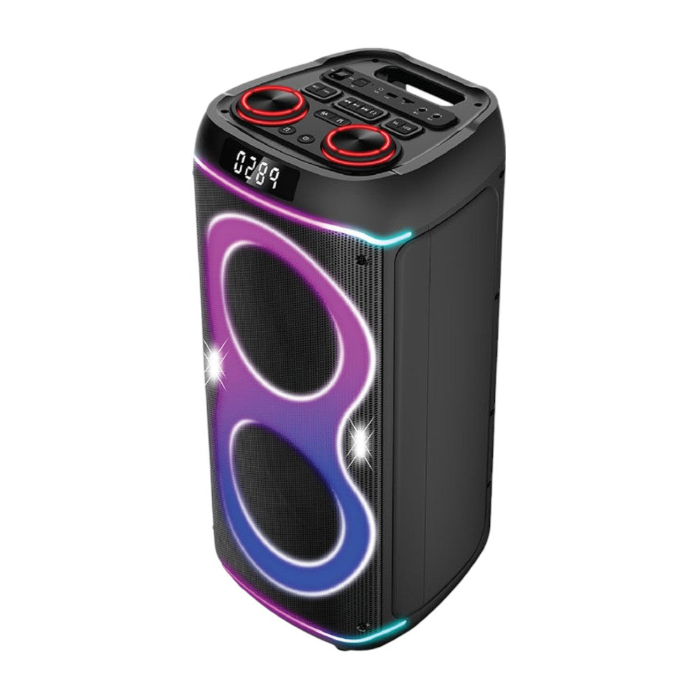 Bocina Portátil Sankey PA-8DCN46L 8” / Bluetooth / Luces LED / Karaoke / TWS / Micrófono Incluido