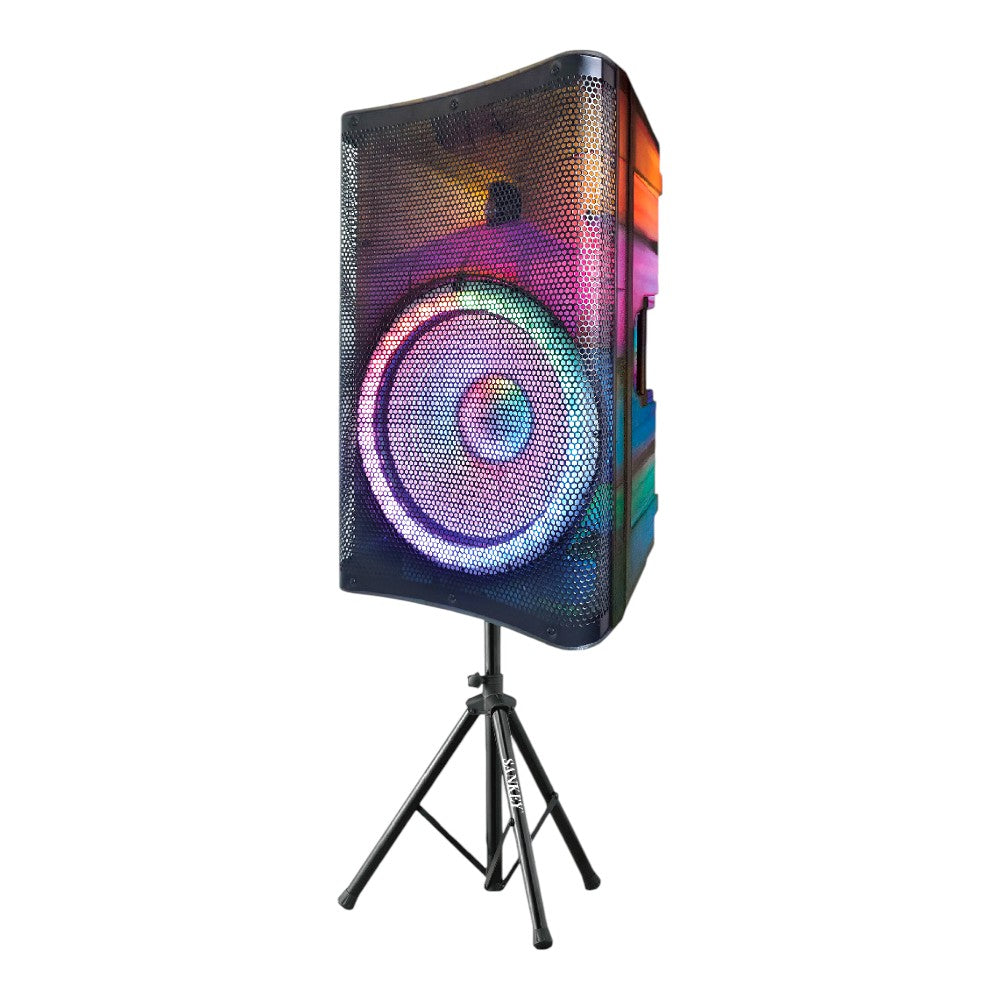 Bocina Sankey 15" Con Soporte Trípode