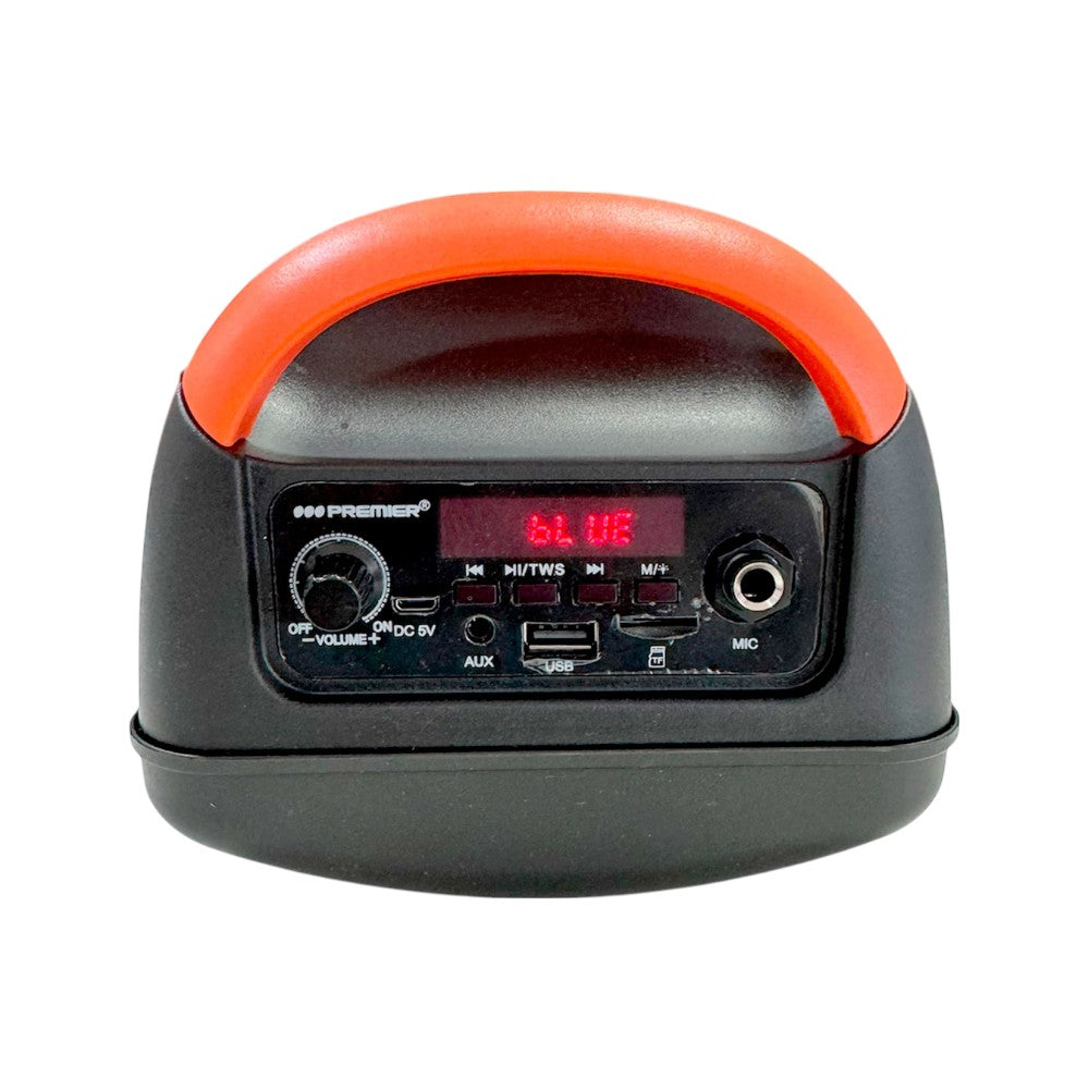 Bocina Recargable Premier 2x4" / 30,000 W / FM / USB / BT