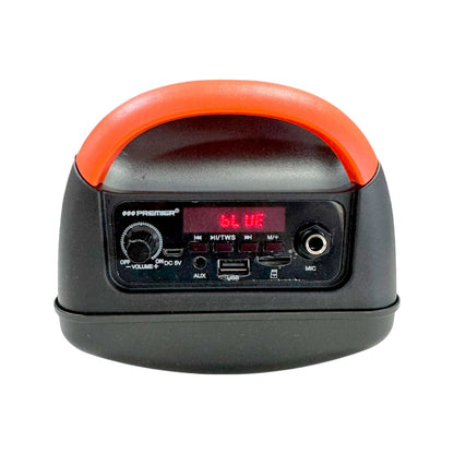 Bocina Recargable Premier 2x4" / 30,000 W / FM / USB / BT