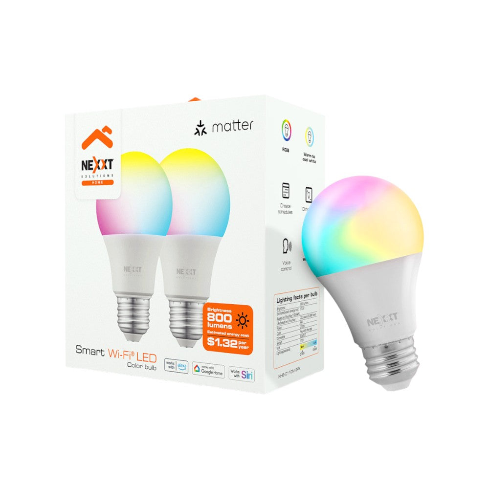 Foco Led Inteligente Nexxt Solutions Wi-Fi® / 110V / 2 Piezas