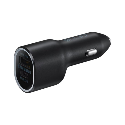 Cargador para carro Samsung / 40W (25W + 15W) / USB-C y USB-A