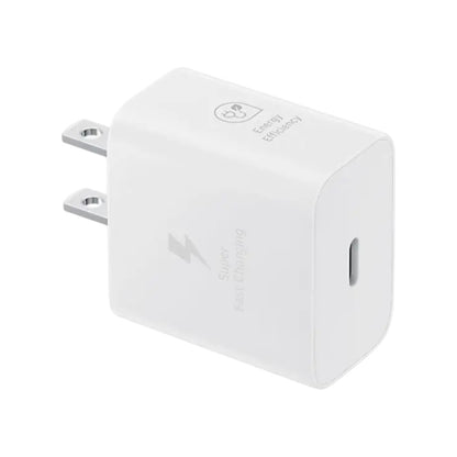 Adaptador Samsung USB 25W con cable / Carga rápida / Blanco