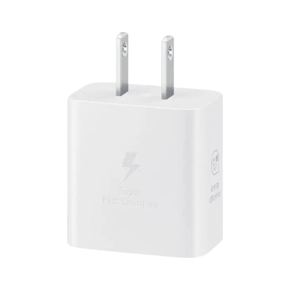 Adaptador Samsung USB 25W con cable / Carga rápida / Blanco