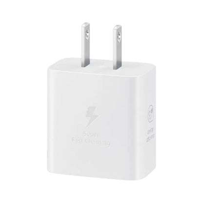 Adaptador Samsung USB 25W con cable / Carga rápida / Blanco