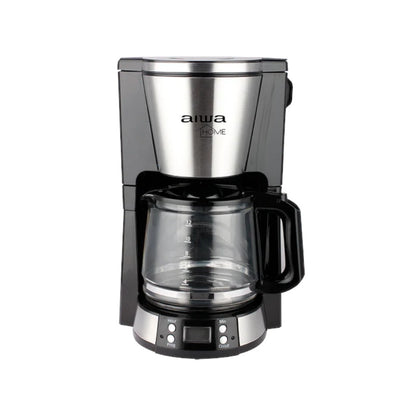 Cafetera Aiwa Jarra de Vidrio 12 Tazas | Negro
