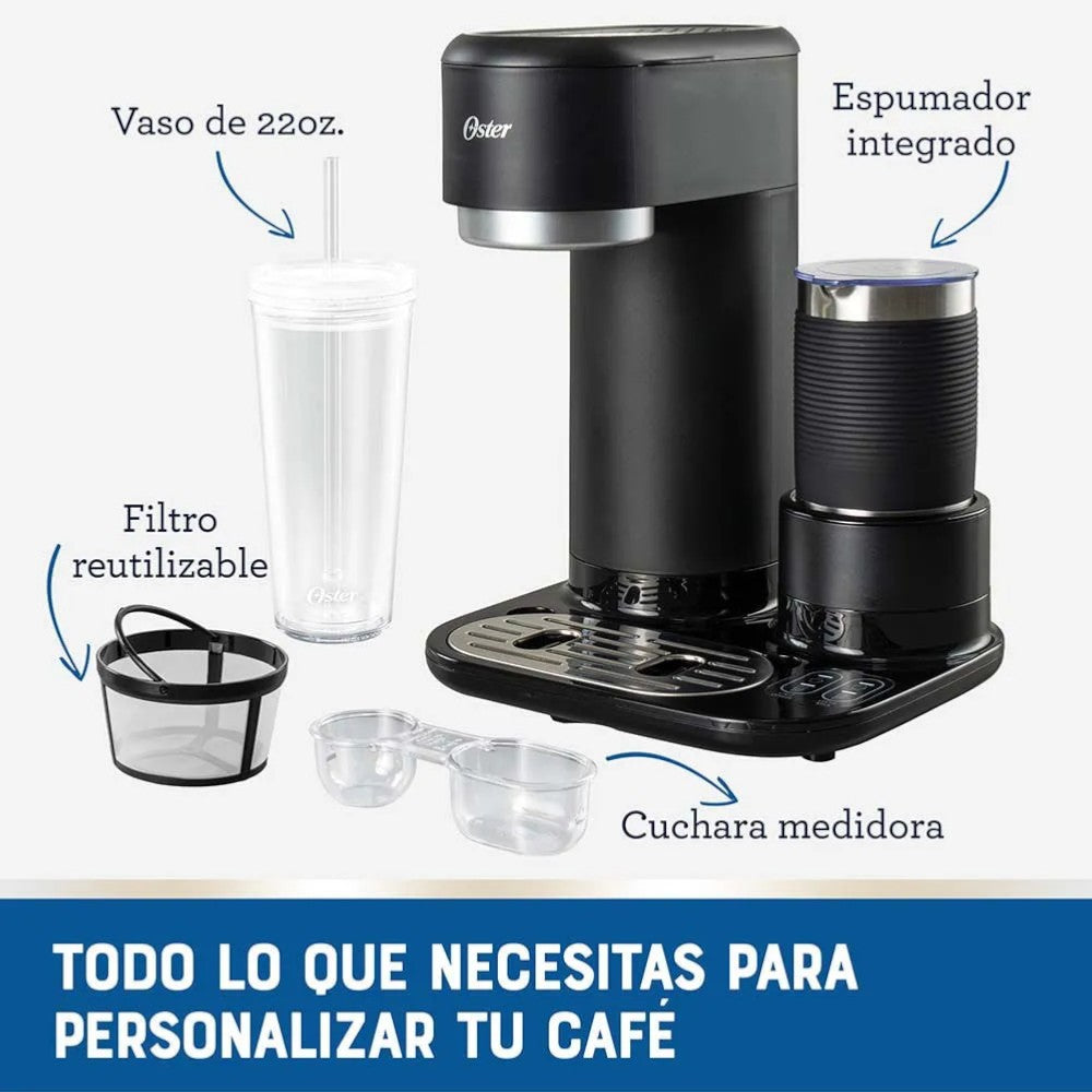 Cafetera Latte Oster 4 en 1 / Con Espumador
