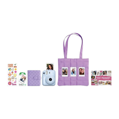 Cámara Fujifilm Instax Mini 12 / Pastel Blue / Kit Completo