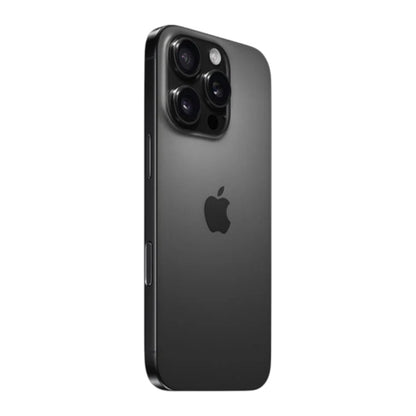 iPhone 16 Pro Max 512GB, color negro con pantalla OLED de 6.9”, cámaras Pro de 48 MP, grabación 4K. En Titán Panamá.