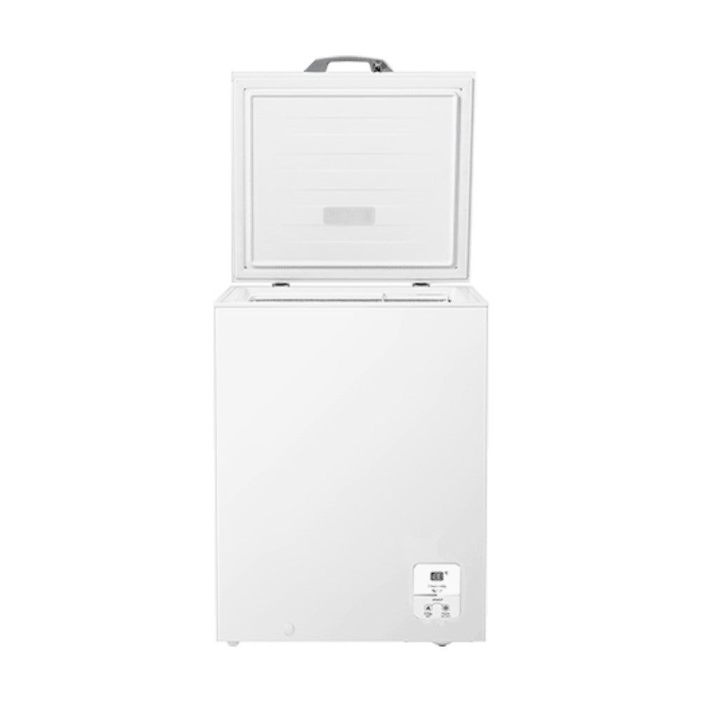 Congelador Horizontal Hisense de 5 pies cúbicos color Blanco, en Titan Panamá.