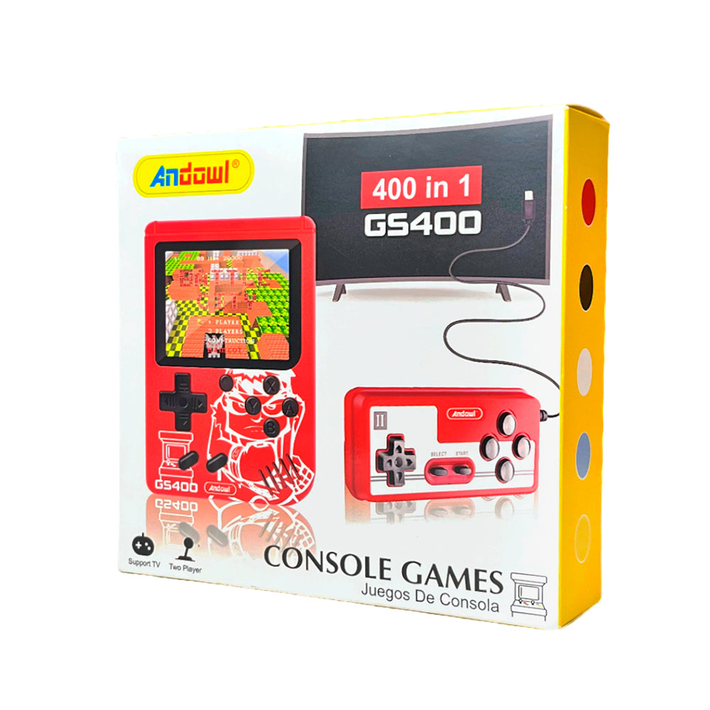 Consola Andowl Tipo Game-Boy / 400 Juegos / Surtido