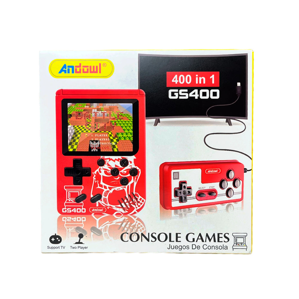 Consola Andowl Tipo Game-Boy / 400 Juegos / Surtido