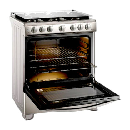 Estufa a Gas Frigidaire 30” / 6 Quemadores / Acero Inoxidable