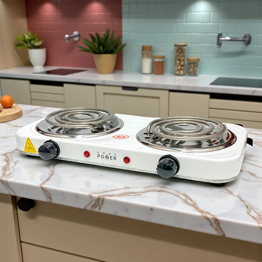 Estufa Eléctrica de Mesa Home Power / 2 Quemadores / Surtida