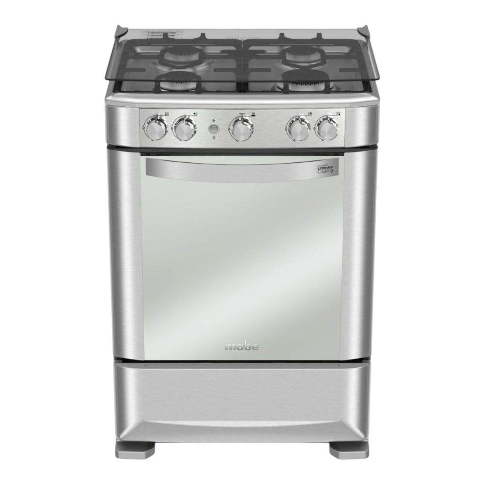 Estufa a Gas Mabe 24" / 4 Quemadores / Easy Clean Pro / Acero Inoxidable