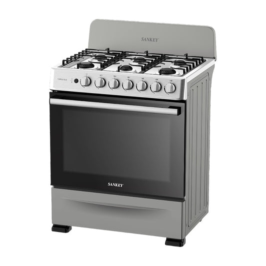 Estufa a Gas Sankey Carla SL6 / 30” / 6 Quemadores / Horno / Acero Inoxidable