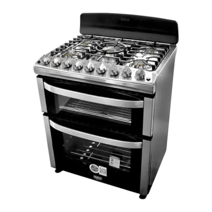 Estufa A Gas RCA de 30" / 5 Quemadores / Doble Horno / Acero Inoxidable