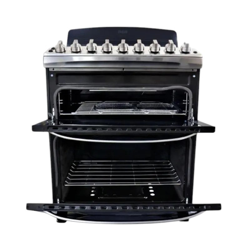 Estufa A Gas RCA de 30" / 5 Quemadores / Doble Horno / Acero Inoxidable