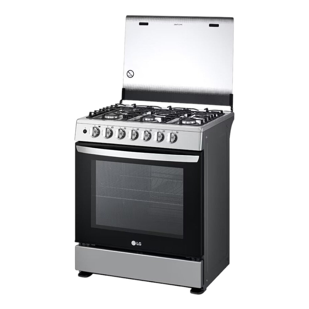 Estufa A Gas Lg 30" / 6 Quemadores / Acero Inoxidable