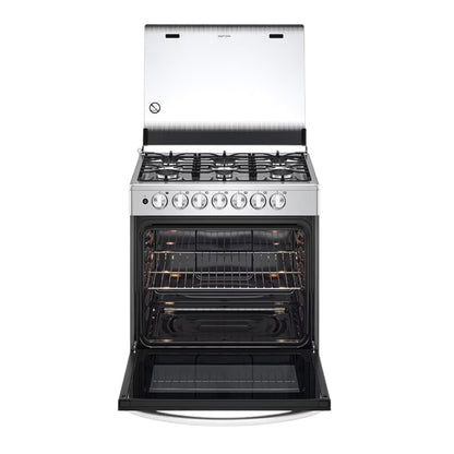 Estufa A Gas Lg 30" / 6 Quemadores / Acero Inoxidable
